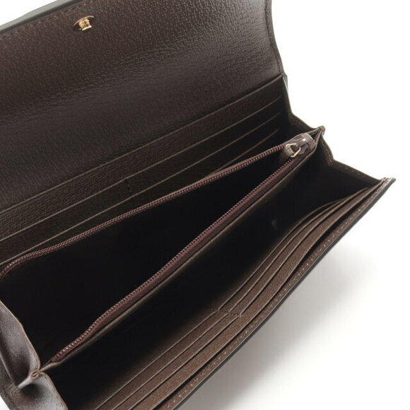 Gucci Ophidia GG Supreme Wallet Bifold Long Beige Brown Multicolor - Picture 3 of 4